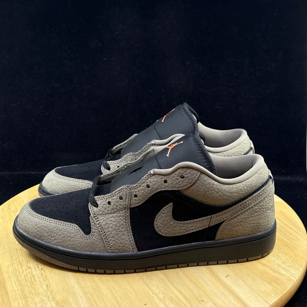 Nike Air Jordan 1 Low  Shoes Black Olive Gray Mango IB7109-005 Men's Size 11 - Picture 2 of 9